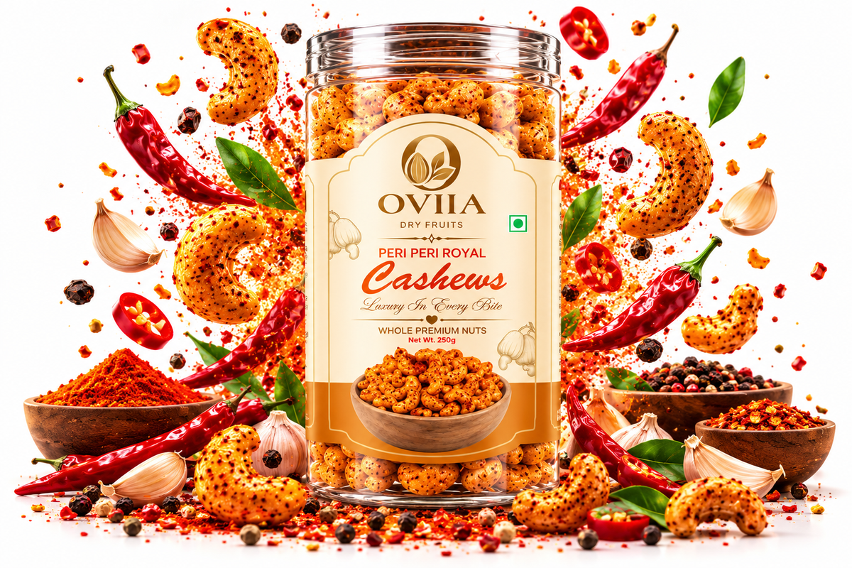 Combo - Indian Royal Masala - Peri Peri Cashews - Oviia Dryfruits