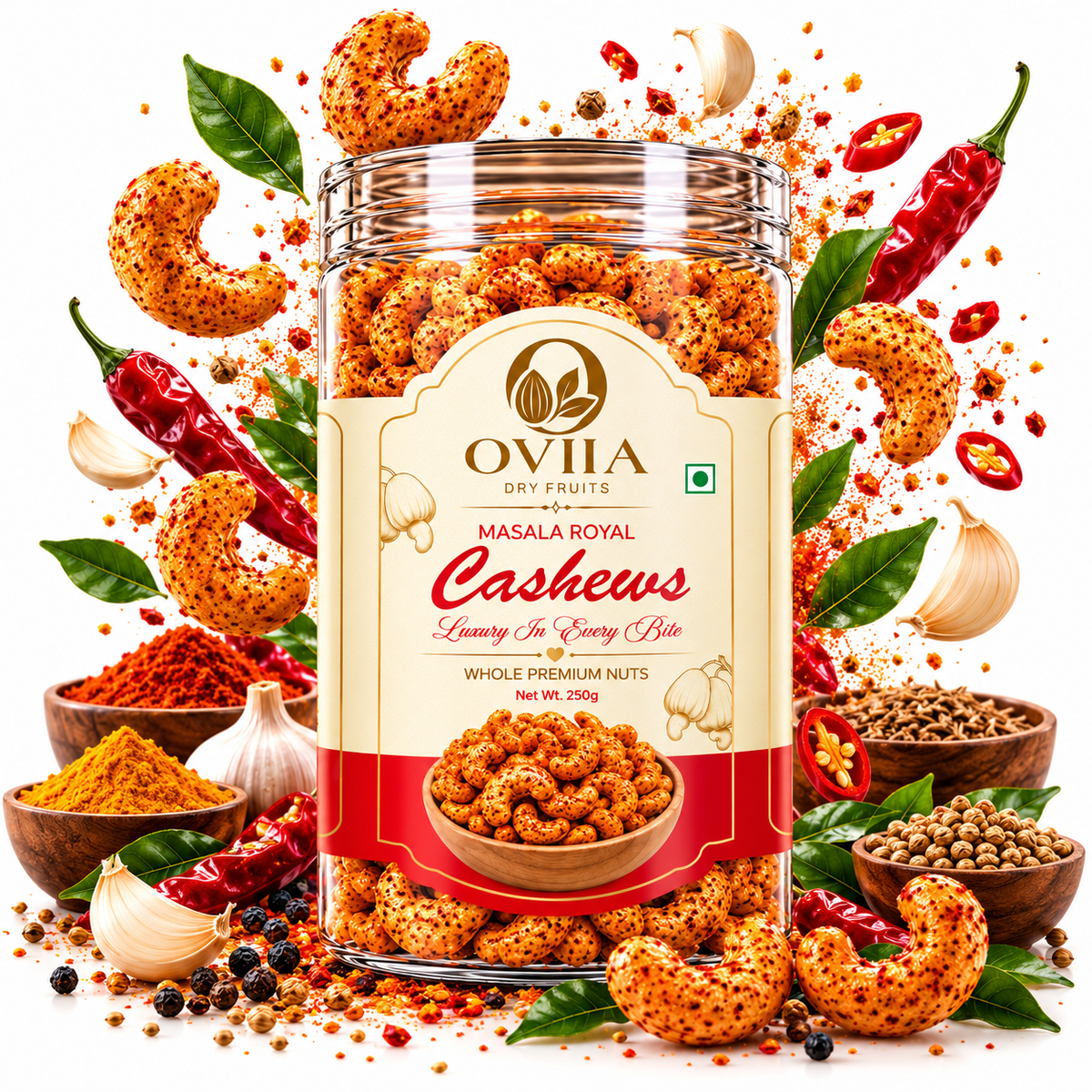 Combo - Indian Royal Masala - Peri Peri Cashews - Oviia Dryfruits