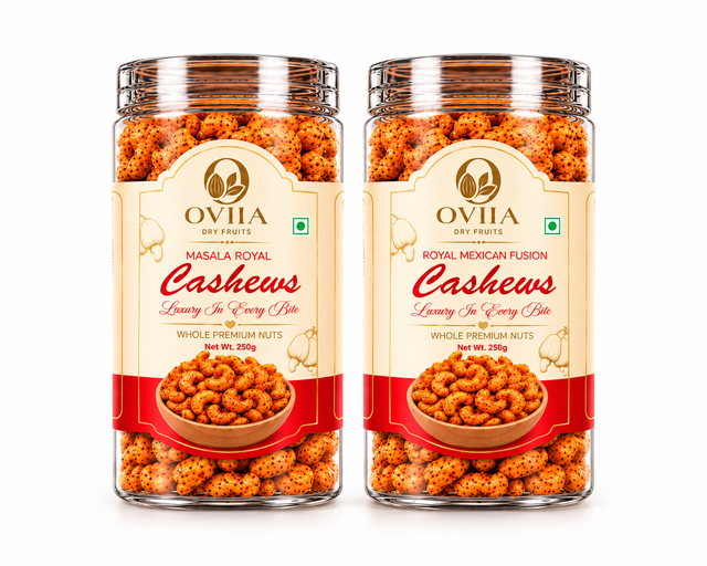 Indian Masala - Maxican Fusion Cashews - Combo