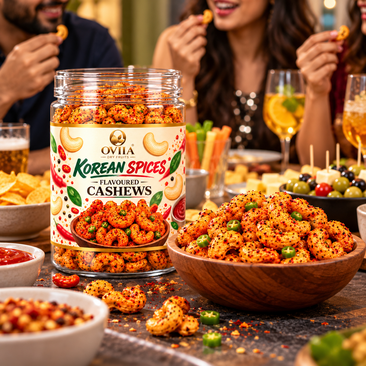 Royal Korean Spices Cashews - Oviia Dryfruits