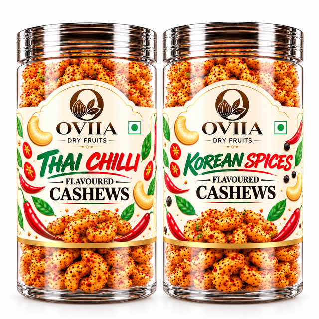 Thai Chilli & Korean Spices Cashews Combo